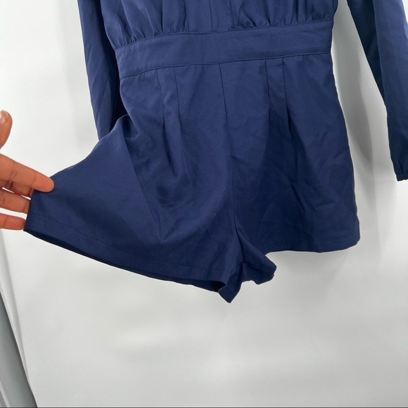 L’Atiste blue long sleeve shirt romper M - Picture 3 of 9
